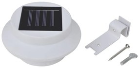 Φωτιστικά Περίφραξης Εξωτερικού Χώρου Ηλιακά LED 12 τεμ. Λευκά - Λευκό