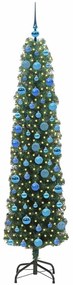 vidaXL Τεχνητό Χριστουγεννιάτικο Δέντρο με 300 LED Πράσινο 180 cm