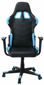 Καρέκλα gaming Mesa 423, Μαύρο, Τυρκουάζ, 124x67x69cm, 19 kg, Με μπράτσα, Με ρόδες, Μηχανισμός καρέκλας: Κλίση | Epipla1.gr