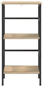 vidaXL Ράφι Βιβλίων Δρύς Sonoma 40 x 29,5 x 81 εκ Επεξεργασμένο ξύλο