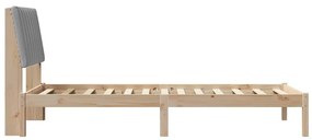 vidaXL Σκελετός Κρεβατιού Καφέ 90 x 190 cm Στερεά ξυλεία πεύκου
