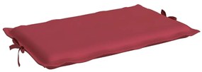 Μαξιλάρι Ξαπλώστρας Μπορντό 186 x 58 x 3 εκ. από Ύφασμα Oxford - Κόκκινο