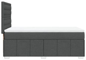 ΚΡΕΒΑΤΙ BOXSPRING ΜΕ ΣΤΡΩΜΑ ΣΚΟΥΡΟ ΓΚΡΙ 100X200 ΕΚ. ΥΦΑΣΜΑΤΙΝΟ 3291594