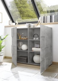 Έπιπλο Τηλεόρασης Γκρι 121x43x57