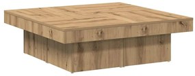 vidaXL Τραπεζάκι Σαλονιού Τεχνίτης Δρυς 90x90x28 εκ Επεξεργασμένο Ξύλο