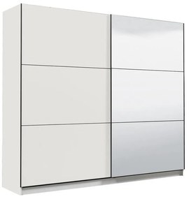 Ντουλάπα Sierra με Καθρέφτη 220 Λευκό 217x62.5x210 εκ. 217x62.5x210 εκ.