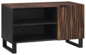 vidaXL Ντουλάπι Τηλεόρασης 80x31.5x46 cm Μασίφ Ξύλο Μανγκό&Μηχανικώς Κατασκευασμένο Ξύλο