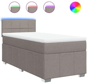 ΚΡΕΒΑΤΙ BOXSPRING ΜΕ ΣΤΡΩΜΑ TAUPE 80X200 ΕΚ. ΥΦΑΣΜΑΤΙΝΟ 3289199