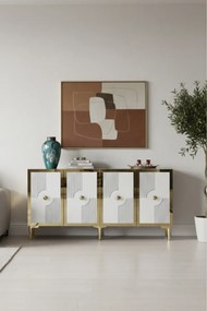 Stewehome πολυλειτουργική κονσόλα ντουλάπι για καφέ και βάση τηλεόρασης 150x32x75 cm