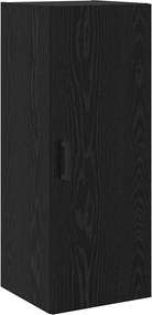 vidaXL Highboard Μαύρη Οξυά 34,5 x 34 x 180 εκ. Επεξεργασμένο ξύλο