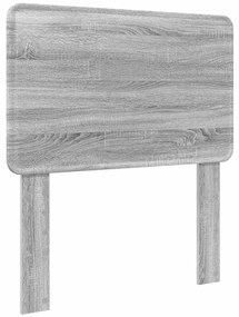 vidaXL Κεφαλάρι Γκρίζο Σονομα 80 cm Επεξεργασμένο ξύλο