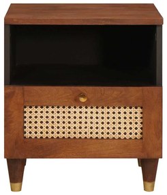 vidaXL Κομοδίνο 2 pcs Καφέ 40 x 33 x 46 εκ. Μασίφ ξύλο ακακίας