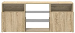 vidaXL Έπιπλο Τηλεόρασης με LED Sonoma Δρυς 120x30x50 εκ.