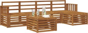 vidaXL Σειρά Καναπέ Εξωτερικού 6 pcs Φυσικό