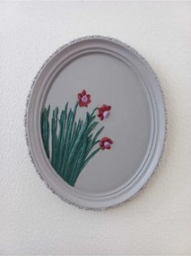 Stewehome οβάλ διακοσμητικό τοίχου από πέτρα 21x17 cm