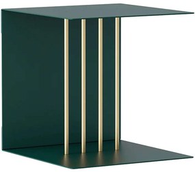 Ράφι Τοίχου Teaser 5006 30x30x30cm Green-Brass Umage