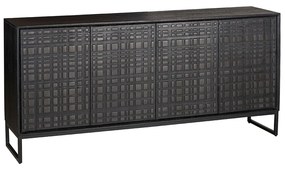 CROCO ΜΠΟΥΦΕΣ 4ΠΟΡΤΕΣ ΜΑΥΡΟ 170x40xH80cm - 05-0484 - 05-0484