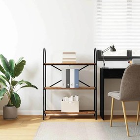 vidaXL Ράφι Βιβλίων 3 επιπέδων 80 x 30 x 109 εκ Επεξεργασμένο ξύλο
