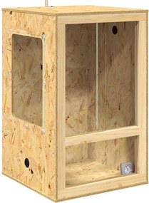 vidaXL Terrarium Καφέ 50 x 50 x 130 εκ OSB