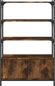 vidaXL Βιβλιοθήκη 3 Επιπέδων Καπν. Δρυς 70x30x109,5 εκ. Επεξεργ. Ξύλο