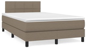 ΚΡΕΒΑΤΙ BOXSPRING ΜΕ ΣΤΡΩΜΑ TAUPE 120X190 ΕΚ. ΥΦΑΣΜΑΤΙΝΟ 3269727