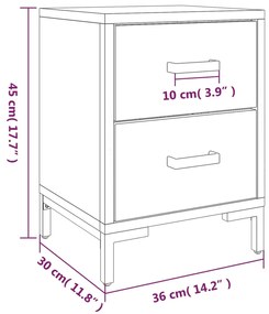 ΚΟΜΟΔΙΝΟ ΚΑΦΕ 36 X 30 X 45 ΕΚ. ΑΠΟ ΜΑΣΙΦ ΞΥΛΟ ΠΕΥΚΟΥ 349911