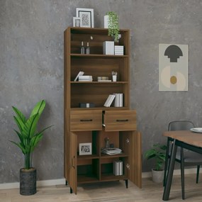 vidaXL Ντουλάπι Καφέ Δρυς από Επεξεργασμένο Ξύλο