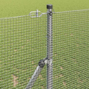 vidaXL Φράχτης Συρμάτινου Φράχτη 10 x 1,2 μ Ασημί Δίχτυ