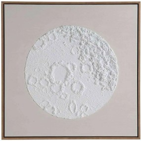 Πίνακας Καμβάς Minimalist Moon AH-AX73124 60x60cm Multi Andrea House Τετράγωνοι Ξύλο,Ύφασμα