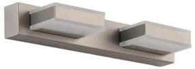 Απλίκα Φωτιστικό Τοίχου Led Νίκελ 144-80004 Eurolamp-144-80004-Νίκελ Ματ 144-80004