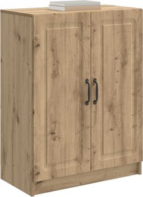 vidaXL Πλαϊνό γραφείο Artisan Δρυς 66 x 34,5 x 87 εκ.