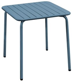 BRIO Slat Τραπέζι-Pro Κήπου - Βεράντας, Μέταλλο Βαφή Sandy Blue 5415C 70x70x73cm