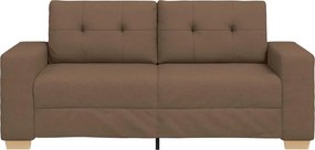vidaXL Καναπές Διθέσιος Καφέ 180 x 77 x 82 εκ. Ύφασμα
