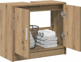 vidaXL Ντουλάπι Μπάνιου Artisan Oak 63 x 29 x 55 cm Επεξεργασμένο ξύλο