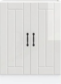 vidaXL Ντουλάπι βάσης νεροχύτη "Lucca" High Gloss White
