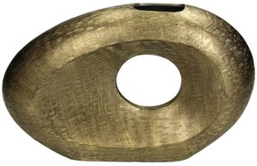 Βάζο ArteLibre Χρυσό Αλουμίνιο 35x8x23cm-05153842