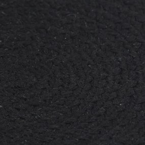 vidaXL Σουπλά Στρογγυλά Απλά 4 τεμ. Μαύρα 38 εκ. Βαμβακερά