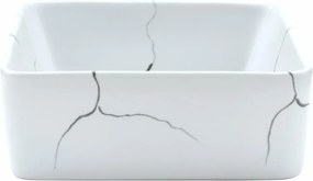 vidaXL Νιπτήρας Ορθογώνιος Λευκό 46x35,5x13 εκ. Κεραμικός