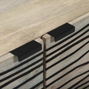 vidaXL Τραπεζάκι σαλονιού Μπεζ και Μαύρο 80 x 50 x 40 cm
