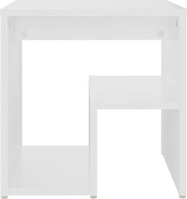 vidaXL Κομοδίνα 2 τεμ. Λευκά 40 x 30 x 40 εκ. από Επεξ. Ξύλο