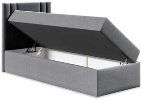 Επενδυμένο κρεβάτι Carmen Mini-Roz-90 x 200-Aristera