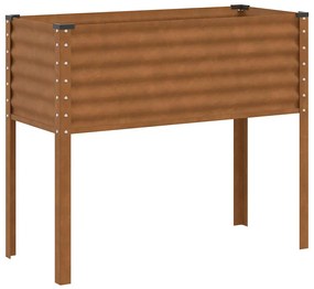 vidaXL Ζαρντινιέρα 100x45x90 εκ. Ατσάλι Σκληρυθέν στον Αέρα