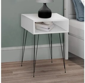 Κομοδίνο Μελαμίνης Scott Λευκό 40x30x60 GP041-0053,1 Megapap-GP041-0053,1-Λευκό GP041-0053,1