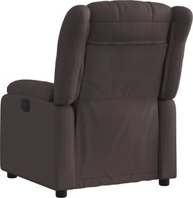 vidaXL Πολυθρόνα Ανακλινόμενη Σκούρο Καφέ Υφασμάτινη