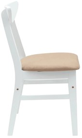 vidaXL Καρέκλες φαγητού 2 pcs Λευκό 42 x 47.5 x 81 εκ