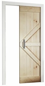 Συρόμενες πόρτες Dover 178, 54 kg, Πεύκο, Ξύλο, Ανοιχτό καφέ, Ατσάλι, Ξύλο: Πεύκο | Epipla1.gr
