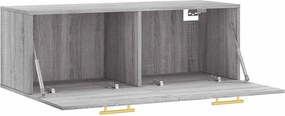 vidaXL Ντουλάπι Τοίχου Γκρι Sonoma 100x36,5x35 εκ. Επεξεργασμένο Ξύλο