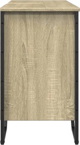 vidaXL Ντουλάπι Νιπτήρα Μπάνιου Sonoma Δρυς 91x35x60 εκ. Επεξ. Ξύλο