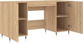 vidaXL Γραφείο Sonoma Δρυς 140 x 50 x 75 εκ. από Επεξεργασμένο Ξύλο