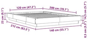 ΠΛΑΙΣΙΟ ΚΡΕΒΑΤΙΟΥ ΛΕΥΚΟ 120 X 200 ΕΚ. ΕΠΕΞΕΡΓ. ΞΥΛΟ 3281196